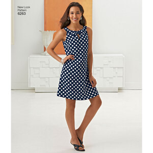 New Look Sewing Pattern 6263 Misses' A- Line Dress