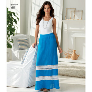 New Look Sewing Pattern 6287 Misses' Pull on Skirt in Four Lengths