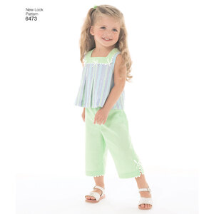 New Look Sewing Pattern 6473 Toddler's Separates