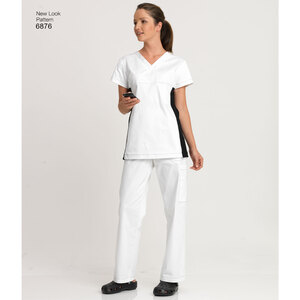 New Look Pattern 6876 Misses' & Men's Scrubs