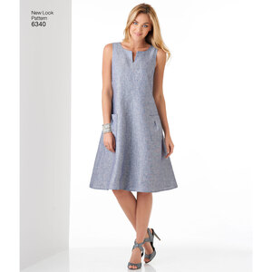 New Look Sewing Pattern 6340 Misses' Easy Dresses