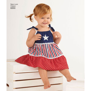 New Look Sewing Pattern 6353 Babies' Dresses and Panties