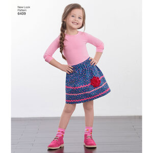 New Look Sewing Pattern 6409 Child's Pull-On Skirts