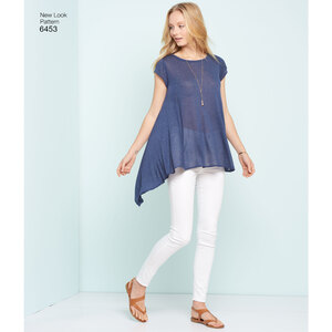 New Look Sewing Pattern 6453 Misses' Easy Knit Tops