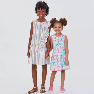 New Look Sewing Pattern N6630 Children's And Girls' Dresses