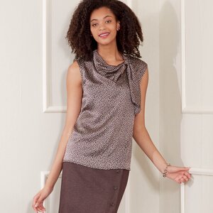 New Look Sewing Pattern N6685 Misses' Sleeveless or Long-sleeved Tops