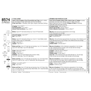 Simplicity Pattern 8574 14" Doll Clothes Simplicity Sewing Pattern 8574