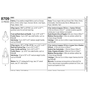 Pattern 8709 Gertrude Made Bags Simplicity Sewing Pattern 8709