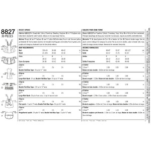 Misses' Aprons Sizes S-M-L Simplicity Sewing Pattern 8827