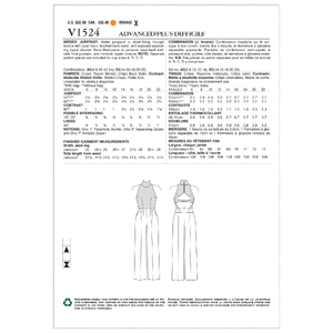 Vogue Sewing Pattern Misses' Open-Back, Belted Jumpsuit 1524 A5 (Sizes 6-14)