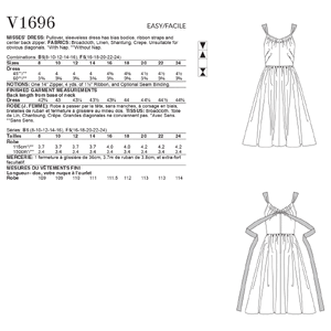 Vogue Sewing Pattern - Misses' Dress 1696B5