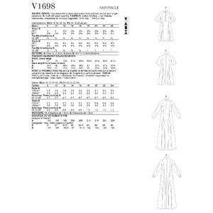 Vogue Sewing Pattern - Misses' Dress 1698B5