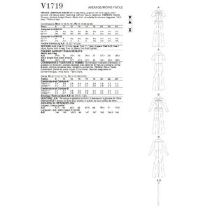 Vogue Sewing Pattern - Misses' Jumpsuit & Belt 1719B5