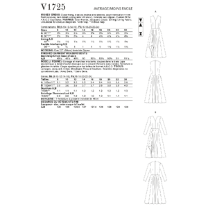 Vogue Sewing Pattern - Misses' Dress 1725B5