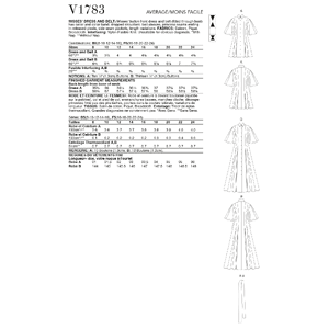 Vogue Sewing Pattern - Misses' Dresses 1783F5