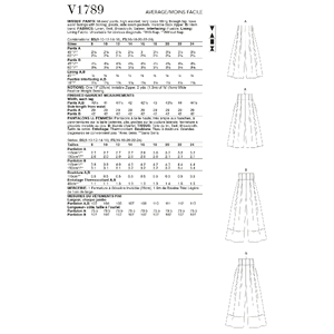 Vogue Sewing Pattern - Misses' Pants 1789B5