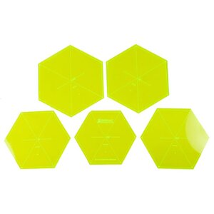 Matildas Own Extra Large Hexagon Template Set (Set of 5) - 8.5in to 10.5in (VHS5)