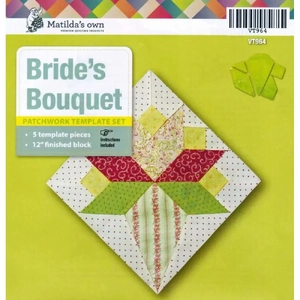 Brides Bouquet Piece Patchwork Template Set, VT964