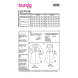 6099 BUR MISSES DRESS Burda Sewing Pattern 6099