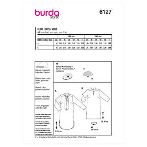 6127 BUR MISSES DRESS Burda Sewing Pattern 6127