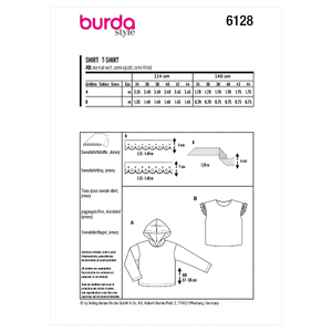 6128 BUR MISSES TOP / VEST Burda Sewing Pattern 6128