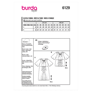 6129 BUR MISSES DRESS Burda Sewing Pattern 6129