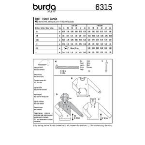 Burda Style Pattern 6315 Misses' hoodie Burda Sewing Pattern 6315