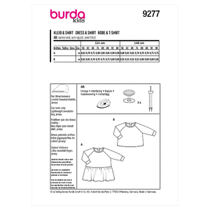 9277 BUR BABY DRESS Burda Sewing Pattern 9277