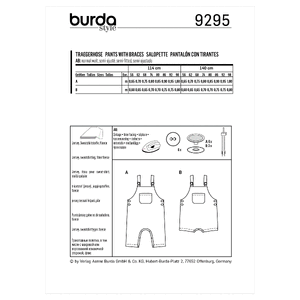 9295 BUR BABY SPORTSWEAR Burda Sewing Pattern 9295