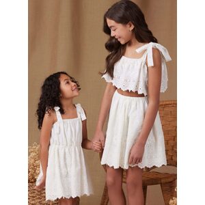 Simplicity Sewing Pattern S9963hh Children & Girls Tops Skirt & Dress size 3-6