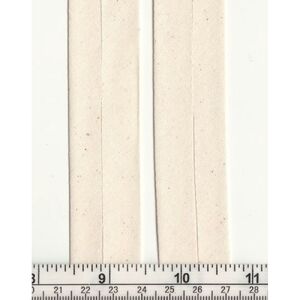 WHITE 25mm Cotton Bias Binding Single Folded Per Metre