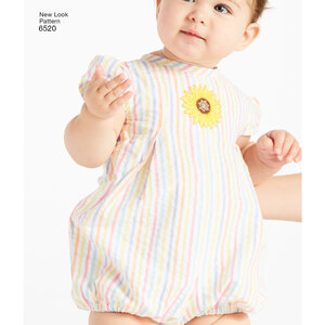 New Look Pattern 6520 Babies' Romper and Dress with Panties