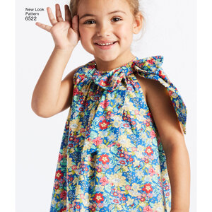 New Look Pattern 6522 Child's and Girls' Dresses and Top