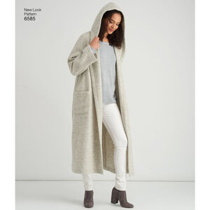 New Look Sewing Pattern 6585 Misses' Coat with Hood