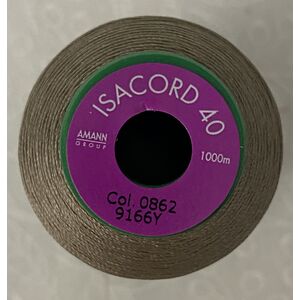 ISACORD 40 #0862 WILD RICE 1000m Machine Embroidery Sewing Thread