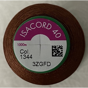 ISACORD 40 #1344 COFFEE BEAN 1000m Machine Embroidery Sewing Thread