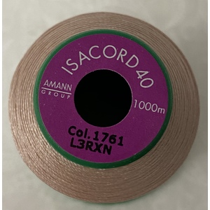 ISACORD 40 #1761 TEA ROSE 1000m Machine Embroidery Sewing Thread