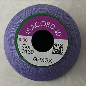 ISACORD 40 #3130 DAWN OF VIOLET 1000m Machine Embroidery Sewing Thread