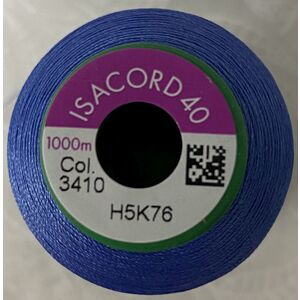 ISACORD 40 #3410 RICH BLUE 1000m Machine Embroidery Sewing Thread