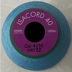 ISACORD 40 #4230 AQUA 1000m Machine Embroidery Sewing Thread