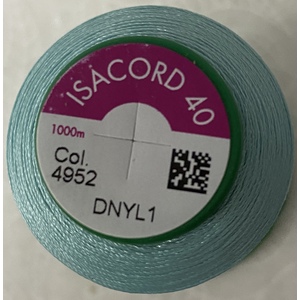 ISACORD 40 #4952 MYSTIC BLUE 1000m Machine Embroidery Sewing Thread