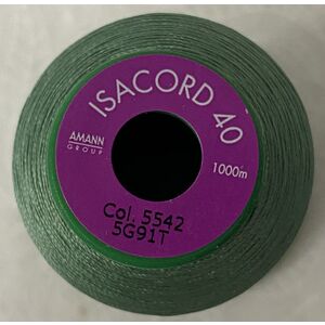 ISACORD 40 #5542 GARDEN MOSS 1000m Machine Embroidery Sewing Thread