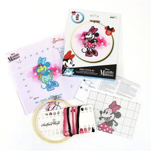 Disney MINNIE No Count Cross Stitch Kit With Hoop 15cm