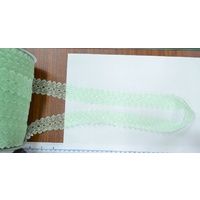 MINT 37mm Feather Edge Eyelet Lace, Per metre