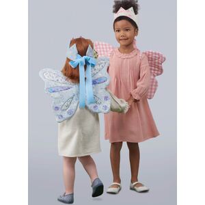 Simplicity Sewing Pattern S9765OS Children's Wings Sizes S-M-L Crown Tote Backpack