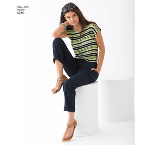 New Look Sewing Pattern 6216 Misses' Knit Tops and Pants