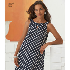 New Look Sewing Pattern 6263 Misses' A- Line Dress