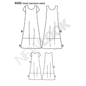 New Look Sewing Pattern 6352 Misses' Dresses