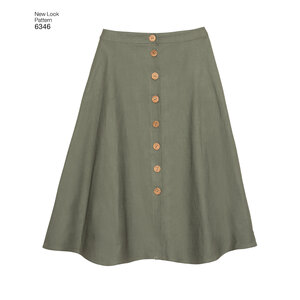 New Look Sewing Pattern 6346 Misses' Easy Skirts in Three Lengths