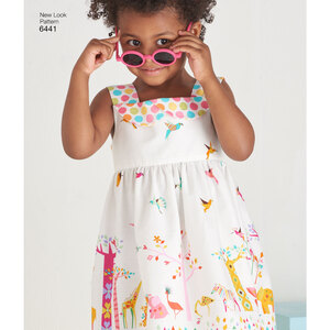 New Look Sewing Pattern 6441 Toddlers' Easy Dresses, Top and Cropped Pants